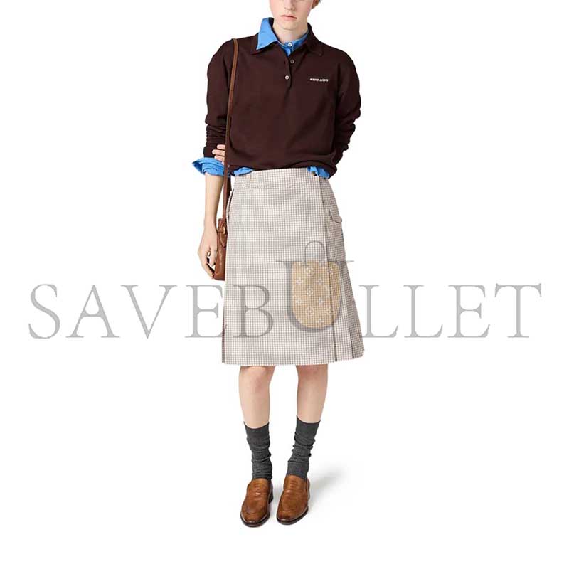 MIU MIU WOOL KNIT POLO SHIRT MML934